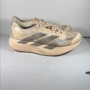 Adidas Adizero EVO SL Women’s 10.5 Cream and Silver S4